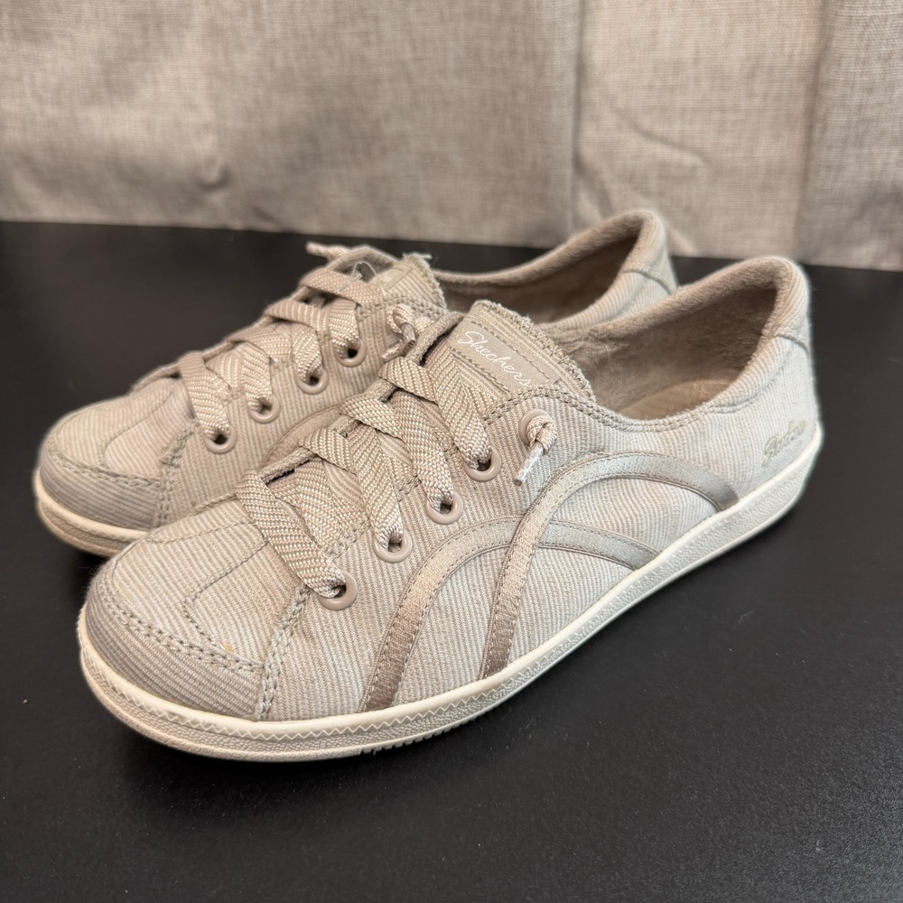 Skechers Madison Ave Take A‎ Walk Sneakers Womens 6 Tan Classic Low Top 23958